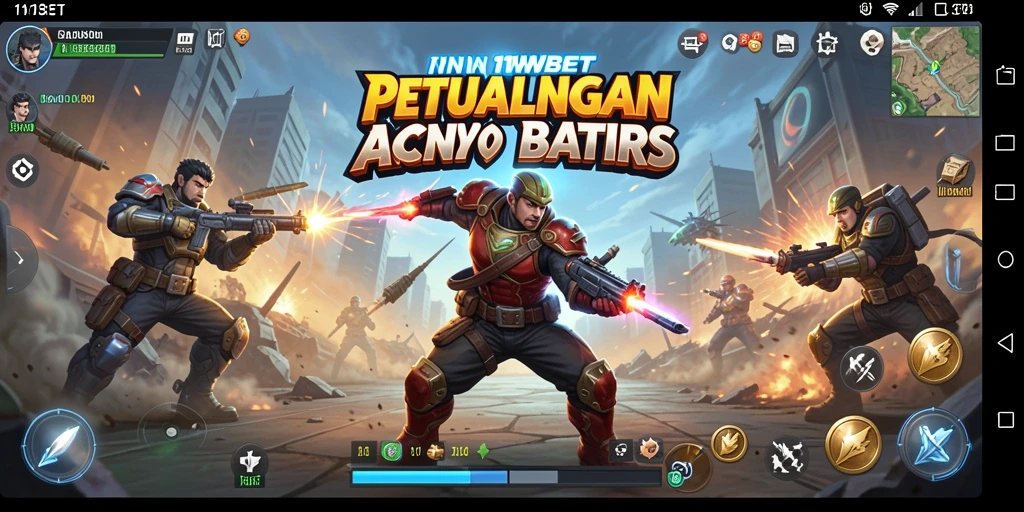 Tampilan gameplay 11WBET yang menegangkan dan aksi cepat.