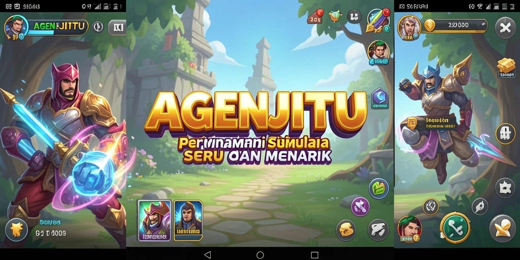 Tangkapan layar gameplay AGENJITU dengan interaksi karakter.