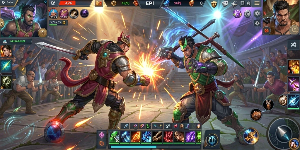 Gameplay seru dengan strategi antar tim yang dinamis.
