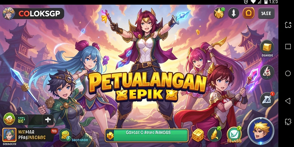 Tampilan gameplay seru dan karakter menarik dari COLOKSGP.