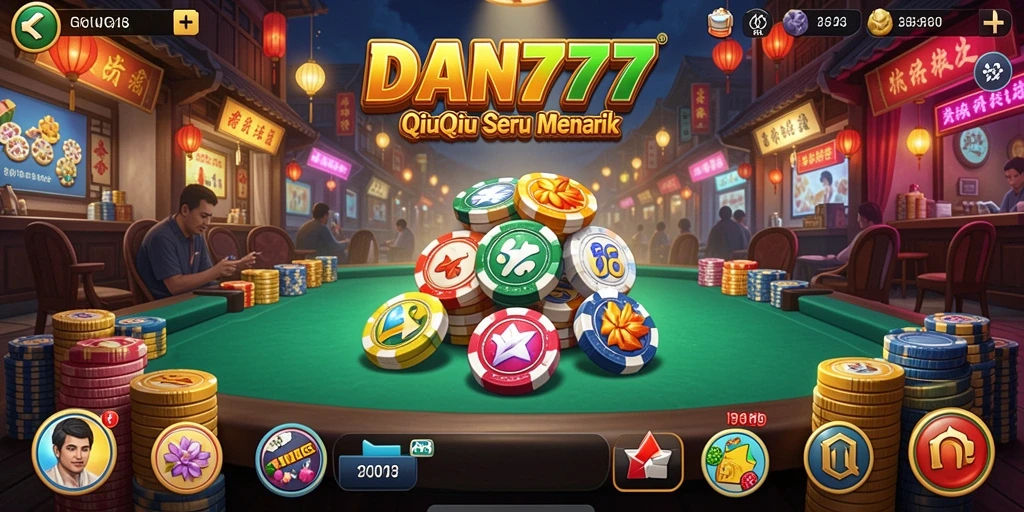 Tampilan gameplay QiuQiu yang seru dan menegangkan di DAN777.
