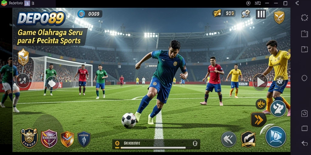 Tampilan gameplay DEPO89 dengan aksi olahraga yang mendebarkan.