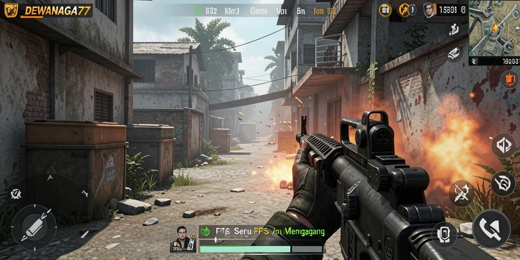 Tampilan gameplay DEWANAGA77 yang menegangkan dan penuh aksi.
