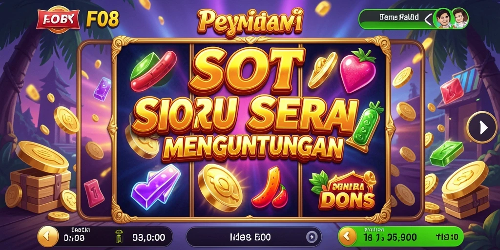 Screenshot F08 menampilkan gameplay Slot yang mengasyikkan dan penuh warna.