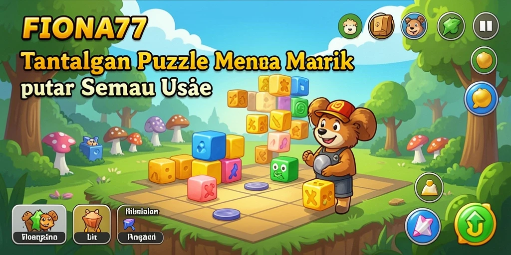 Tangkapan layar FIONA77 yang menunjukkan gameplay menarik dari puzzle.