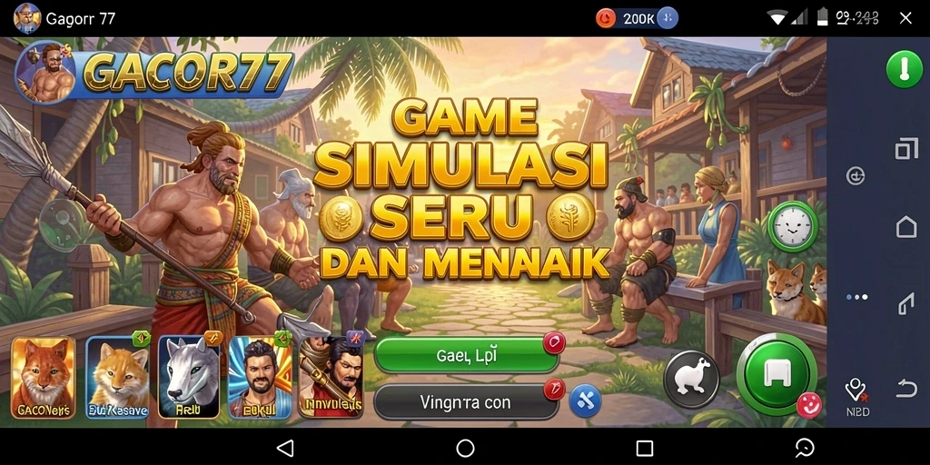 Tampilan gameplay GACOR77 yang mendebarkan dan imersif.