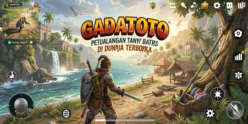 Screenshot GADAITOTO menampilkan aksi seru dalam dunia terbuka yang luas.