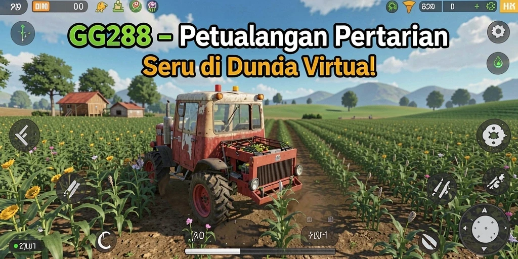 Tampilan menarik dari gameplay pertanian yang seru.