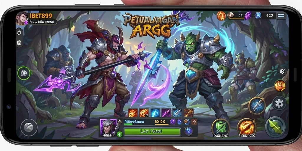 Menampilkan aksi seru dalam permainan ARPG IBET899.