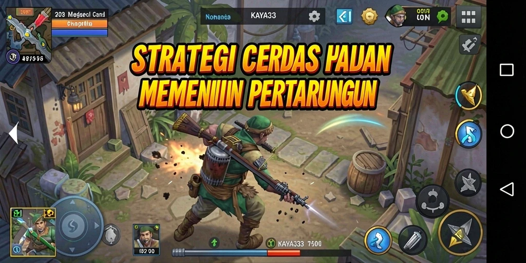 Tampilan gameplay KAYA33 dengan aksi strategi yang mendebarkan.