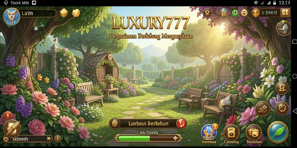 Tangkapan layar LUXURY777 menampilkan aktivitas seru di ladang.
