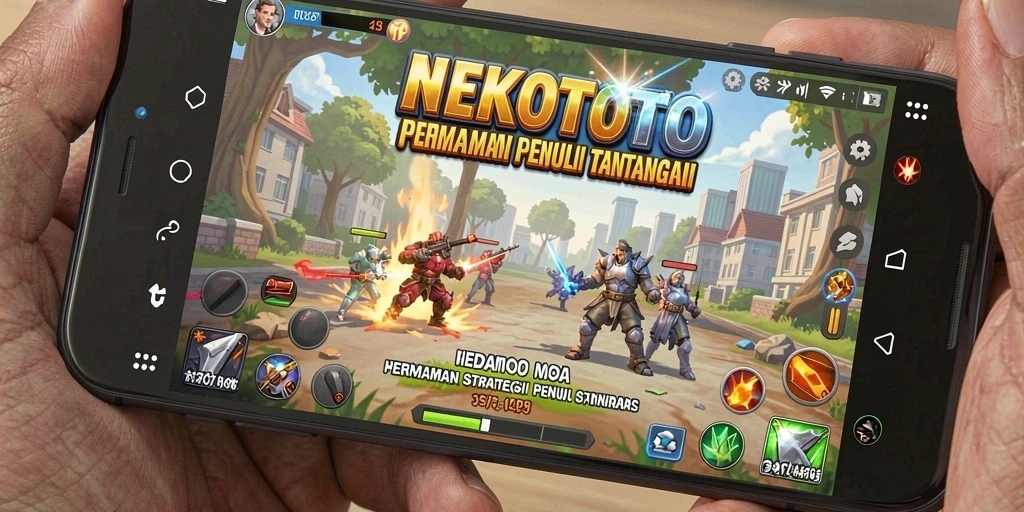 Tampilan gameplay seru di NEKOTOTO dengan strategi mendalam.