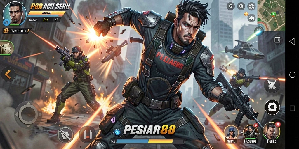 Tampilan menarik dari gameplay PESIAR88 yang mendebarkan.