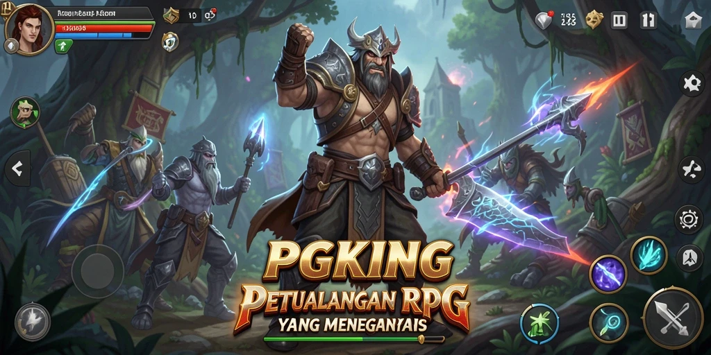 Tampilan gameplay menegangkan dan grafis memukau di PGKING.