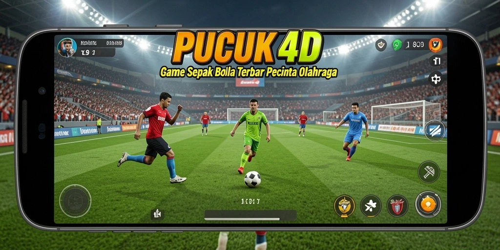 Menampilkan aksi menyenangkan di lapangan sepak bola.