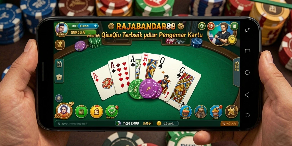 Tampilan seru gameplay QiuQiu di RAJABANDAR88.