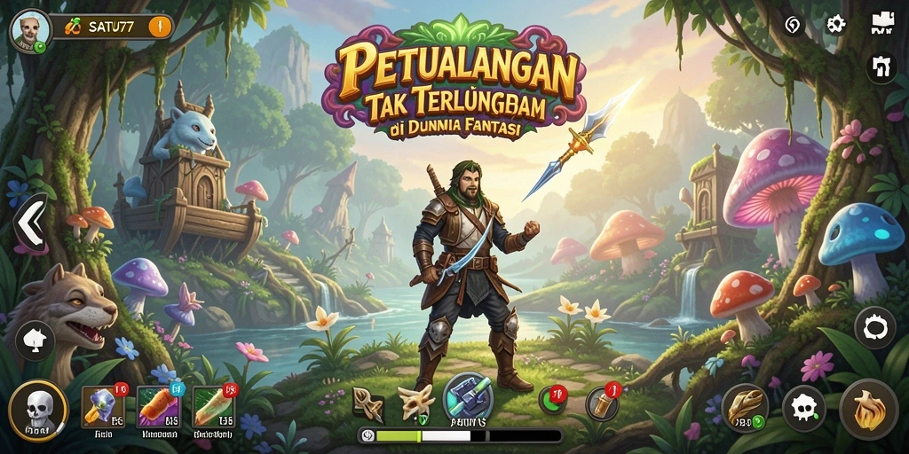Tampilan gameplay SATU77 yang menakjubkan dan mendebarkan.