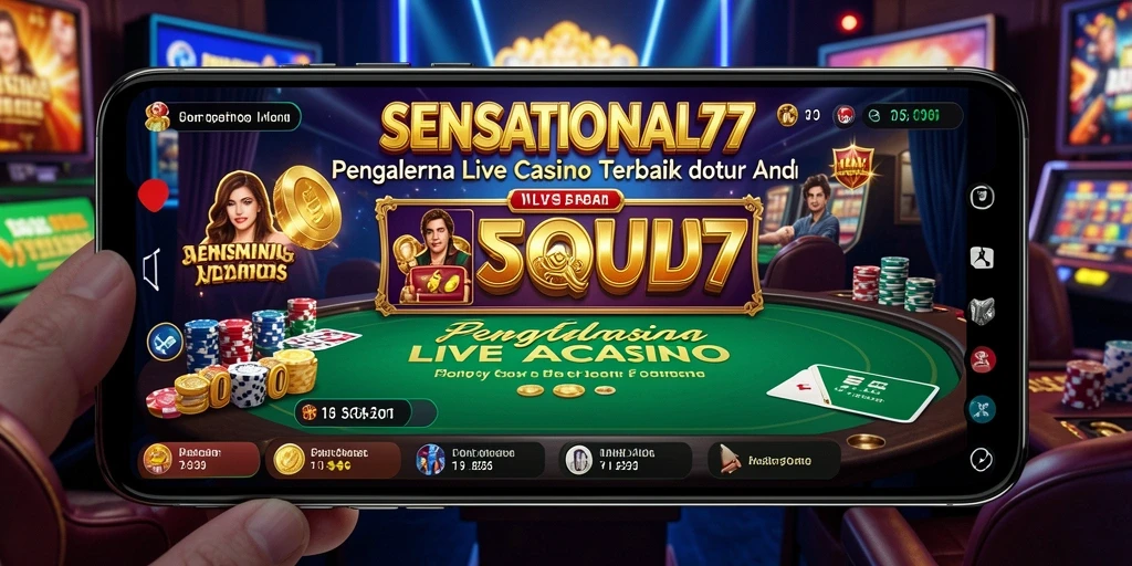 Tampilan gameplay langsung SENSATIONAL77 yang mengasyikkan dan interaktif.