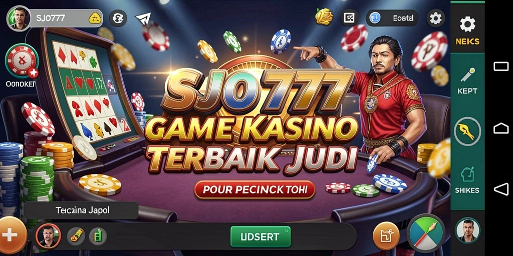 Screenshot utama dari permainan Kasino SJO777 yang menampilkan gameplay seru.