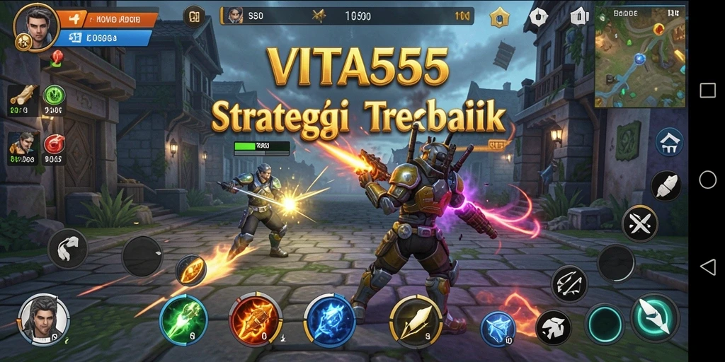 Screenshot VITA555 menampilkan aksi strategi yang mendebarkan dan intens.