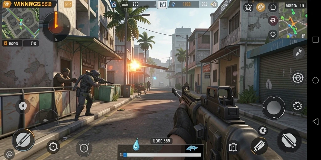 Tampilan gameplay menyenangkan dengan aksi menarik di WINNING568.